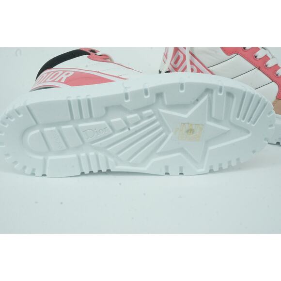 Christian Dior D Player Leather High Top Sneakers SZ 36 Trainer $2314 Basketball - Picture 8 of 12